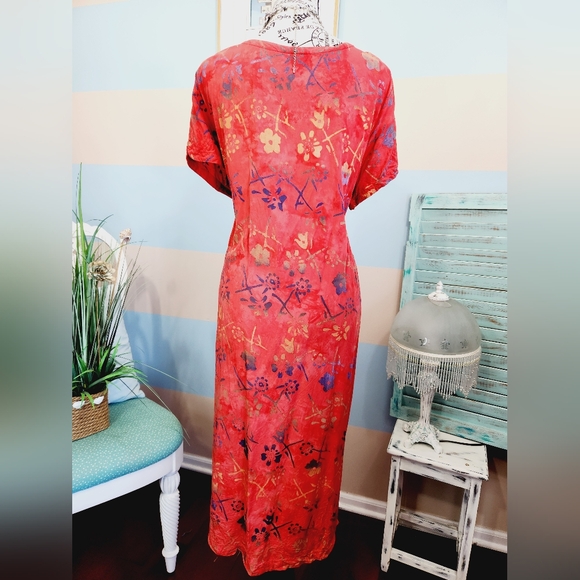 Vintage Norman Thompson Plus Size Midi Dress - Picture 3 of 6